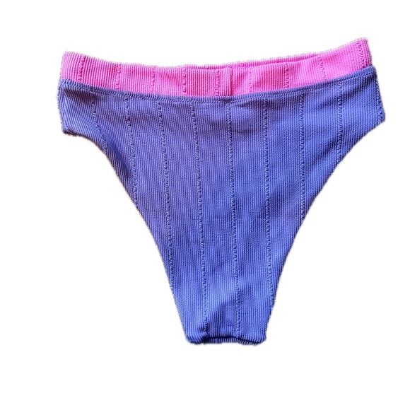 Aerie High Cut Cheeky Bikini Bottom Large - Picture 2 of 5